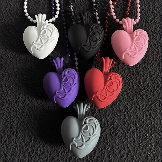 Rubber Heart Necklace