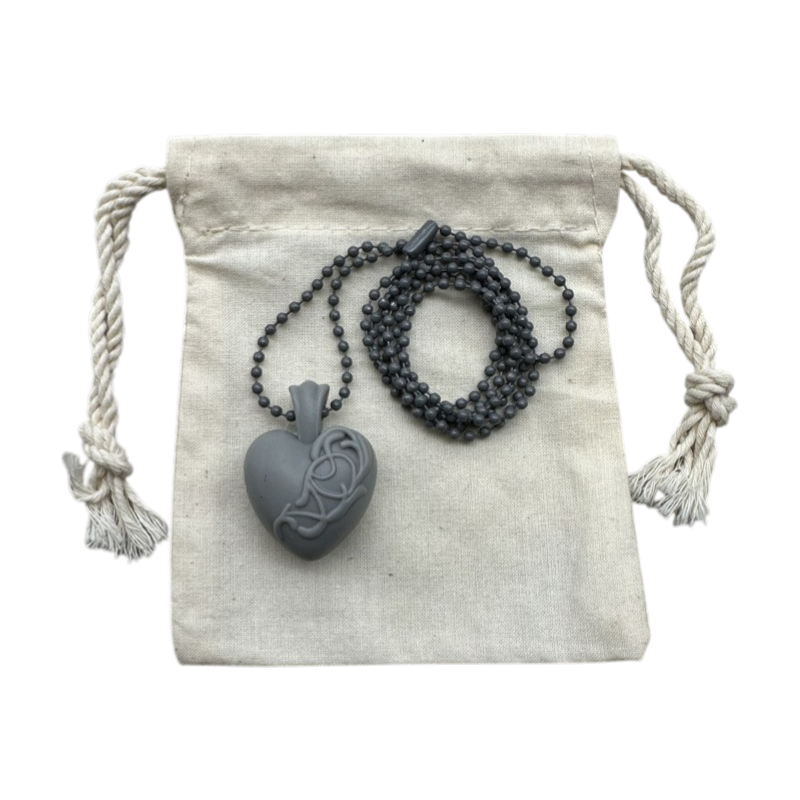 Rubber Heart Necklace