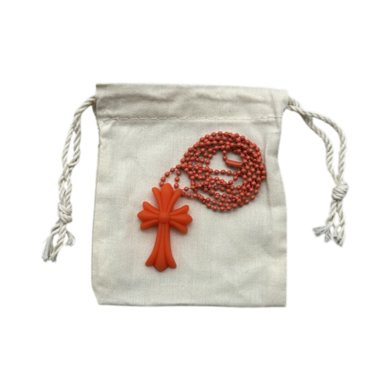 Rubber Cross Necklace