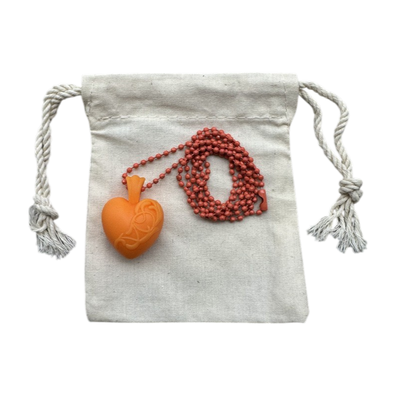 Rubber Heart Necklace