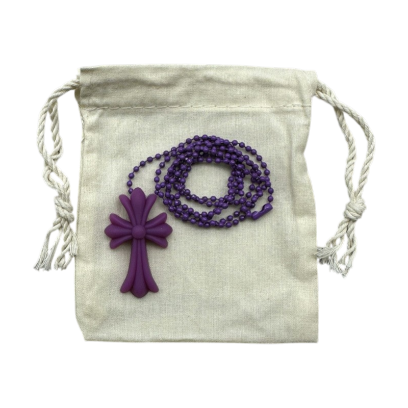 Rubber Cross Necklace