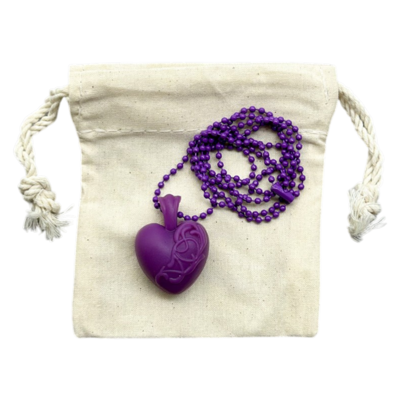 Rubber Heart Necklace