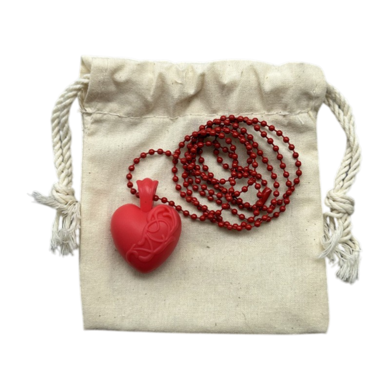 Rubber Heart Necklace