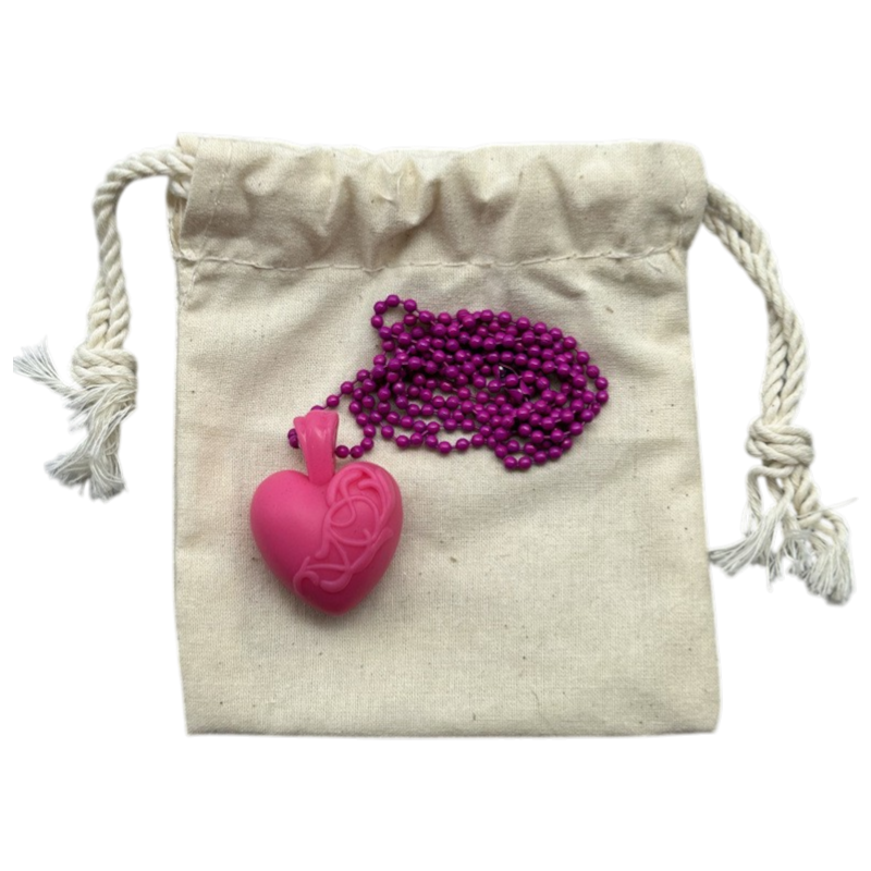 Rubber Heart Necklace
