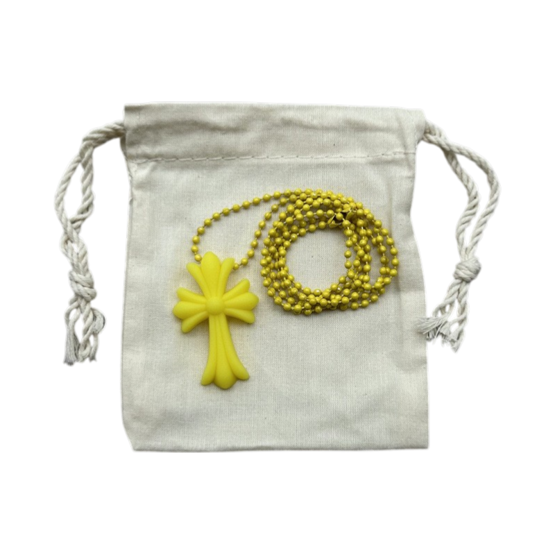 Rubber Cross Necklace