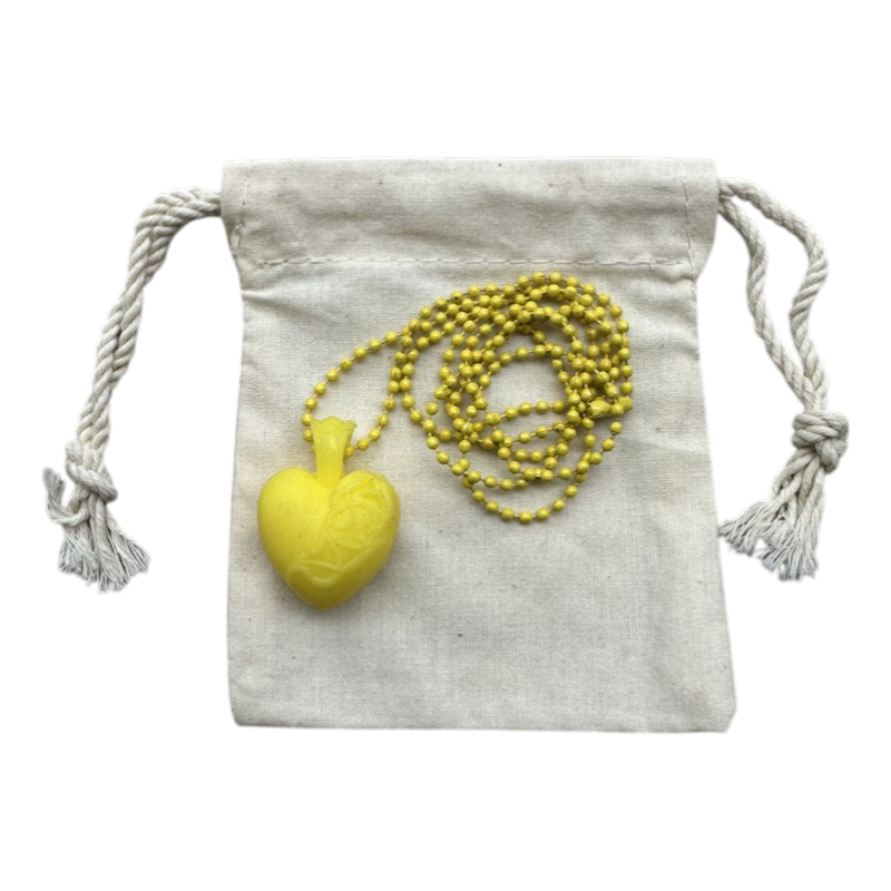 Rubber Heart Necklace